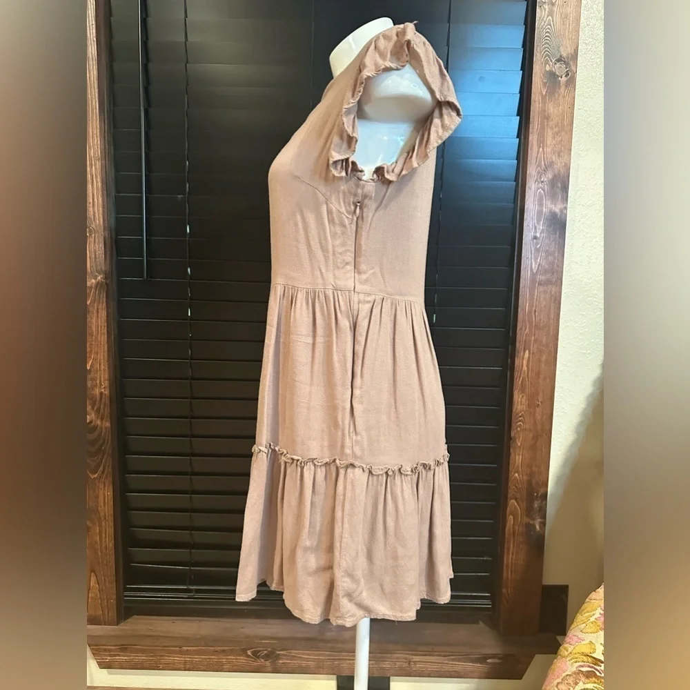 Her Entire Name Says Grace Brown Babydoll Dress Small - Picture 4 of 8